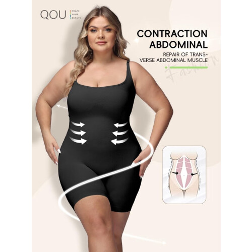 Women's Tummy Control Bodysuit Mid-Thigh Butt Lifter 1