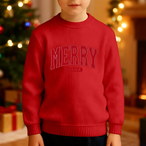 Kids Long Sleeve Crewneck Print Sweatshirt Thermal Pullover 1