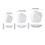 Flower Shape Fruit Plate Crystal Glass Pearlescent White 3 2