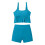 Costume da bagno tankini da donna con top corto e volant 5