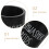 Black Round Dishwasher Detergent Container Wooden Box with 5