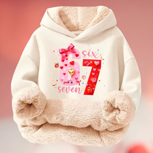 Sweat à capuche imprimé multicolore pour enfants, pull polaire 1