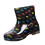 Willtoo Women's Waterproof Rubber Rain Boots Short Slip-On 2