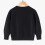 Kids' Solid Knit Cardigan Long Sleeve Button Down Black 4-5 4