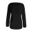 Women's fluffy fuzzy sweater solid color long sleeve round 3
