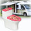 Kalbs-Tulpen-WC-Deckelbezug, 43 x 53 cm, elastischer Rand 6