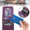 Dark Purple PU Leather RFID Wallet Case for iPhone 16 Plus 5