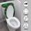 Set elastischer WC-Sitzbezüge aus Stoff, 17" x 21" 3