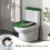 Set elastischer WC-Sitzbezüge aus Stoff, 17" x 21" 4
