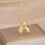 Bubble Letter Necklace Silver Gold Initial Pendant 3