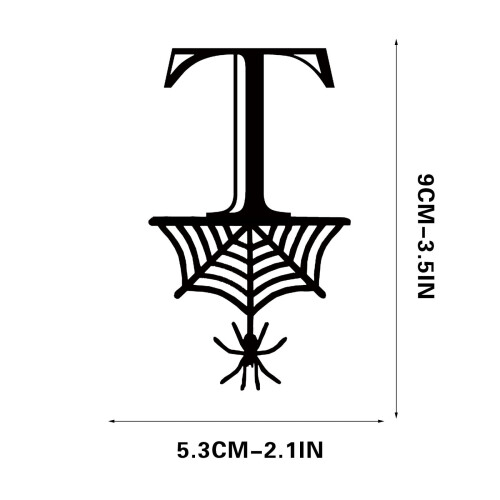 Halloween Spider Hang Tag Decoration 26 Letters 1