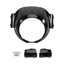 Carénage de Phare Avant pour Moto pour Indian Scout Sixty 15-24, Scout Bobber 18-24 et Bobber Sixty 20-24, Noir Brillant