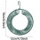 Hanging Wreath Bird Feeder with Hook Outdoor Decorative 3