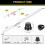 Brake Bleeder Hose with One-Way Check Valve Universal Soft 6