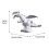 White Walking T-Rex Toy with Sounds Lights and Movement 3