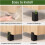 Elevadores de Cama,Blocos ElevaçãO de Mesa AjustáVeis 4 Polegadas com BraçAdeira de Parafuso 4 Unidades Elevadores de Cadeira para ServiçO Pesado 5