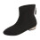 Willtoo Women's Ankle Boots Round Toe Low Heel Side Zipper 2