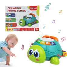 Tartaruga de Brinquedo Musical TITOUMI para Bebê com Luz e Som, Presente Educativo para Bebês de 6 a 12 Meses, Menino e Menina, Caixa Colorida em