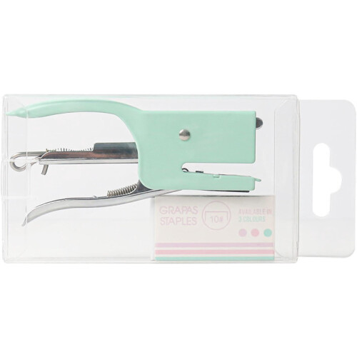 Metal handheld stapler No. 10 for takeaway packaging, mint