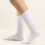 Calze da donna neon morbide, in cotone, al ginocchio, arricciate, 1 paio 2