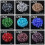 Kristallglas bikonpärlor påfågelblå 4 mm 100 st 5