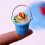 Mini Beach Bucket Garden Figurines Assorted Colors 6 pcs 5