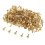 Metal Bunt Brads Pattern Clips 100 Pack 6x13mm Golden 4