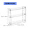 Wall-Mount Sunglass Organizer Clear Display Rack for 6