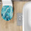 Copriwater in marmo blu con elastico 4
