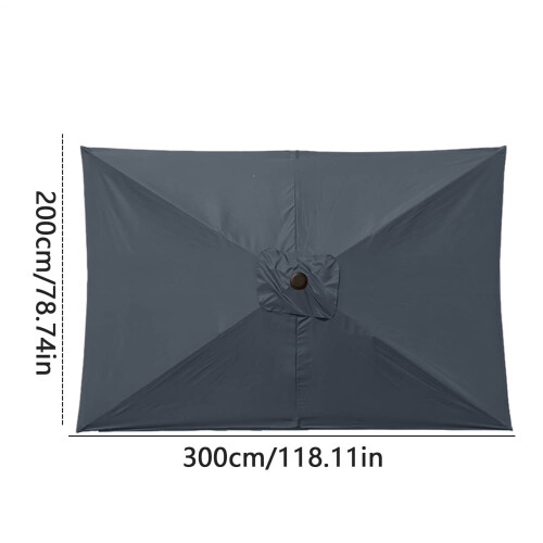 Outdoor Umbrella Canopy Rectangle 6.6 x 10 ft UV Protection 1