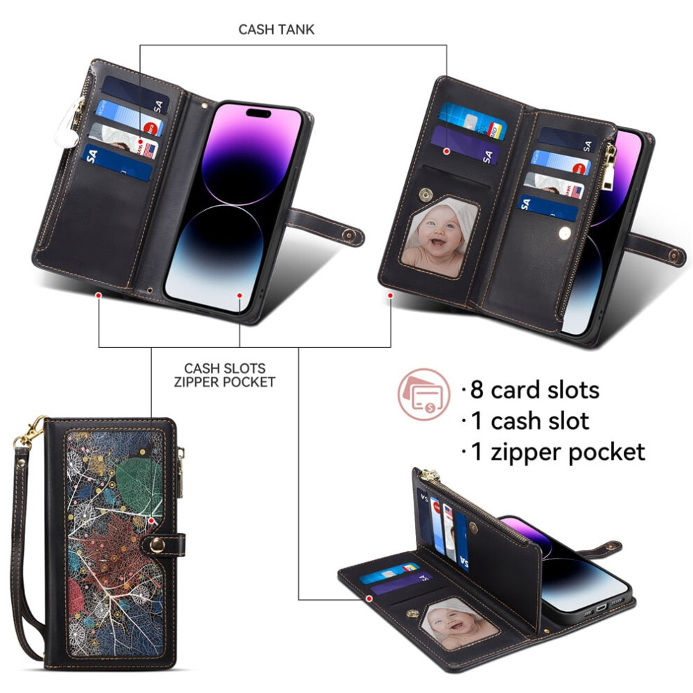 Eseble Leather Iphone 14 Pro Case With Rfid Blocking And 9122141704324