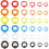 Acryl neusring BCR septumring blauw 12 g 2