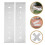Raindrops 2 Pcs Durable Metal Mailbox Mounting Bracket Sturdy Base Plate Mailbox Mounting Plate For Mailbox Installation 2