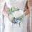 Artificial Rose Bridal Bouquet White Light Peach 6