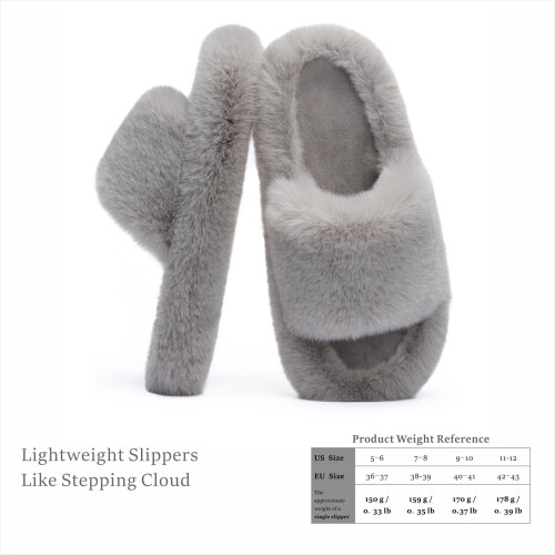 Damesslippers met memory foam, beige, maat 6,5–8 2