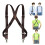 Suspensórios masculinos estilo caminhoneiro, elásticos, cor café, 3,5 cm de largura. 8