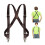 Suspensórios masculinos estilo caminhoneiro, elásticos, cor café, 3,5 cm de largura. 7