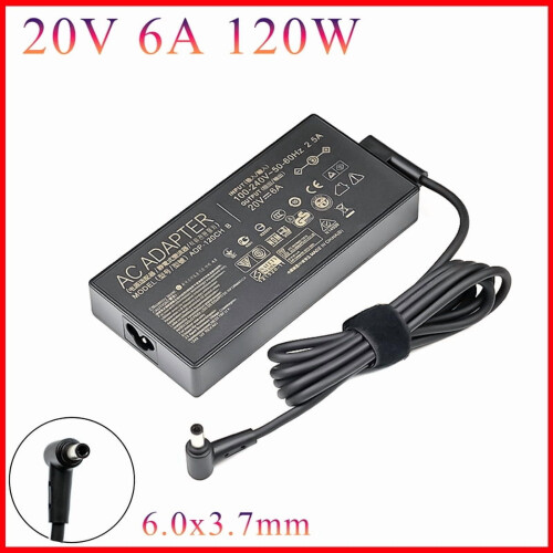 Προσαρμογέας AC φορητού υπολογιστή 20V6A120W6.0x3.7mm για ASUS 1