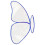 Butterfly Sewing Template Ruler Acrylic 1pc 3