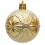 Vintage Shatterproof Snowflake Ornaments Gold Plastic 6 PCS 4