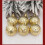 Vintage Shatterproof Snowflake Ornaments Gold Plastic 6 PCS 5