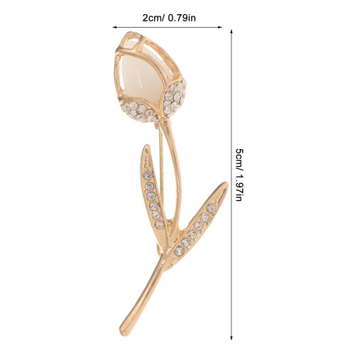 Broche tulipe, bijou délicat pour bal de promo. 1
