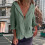 Damen-Leinenblazer, grün, leichte Freizeitjacke 2