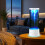 Lampe LED cylindrique en ABS, effet tornade 4