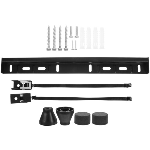TV Wall Mount Bracket Black 1 Set 2