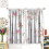Flower Curtains Watercolor Pink Peach Blossom Pattern 3