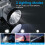 Linterna frontal LED recargable 90000L 3 modos IP31 4