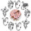 Retro Crochet Thread Rings Adjustable Tension Loop 7