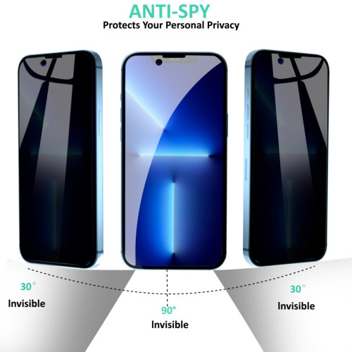 iPhone13 Integritetsskärmskydd Härdat glas 2-pack 1