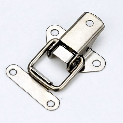 Fjärilsspänne i rostfritt stål, 4-pack, silver 1
